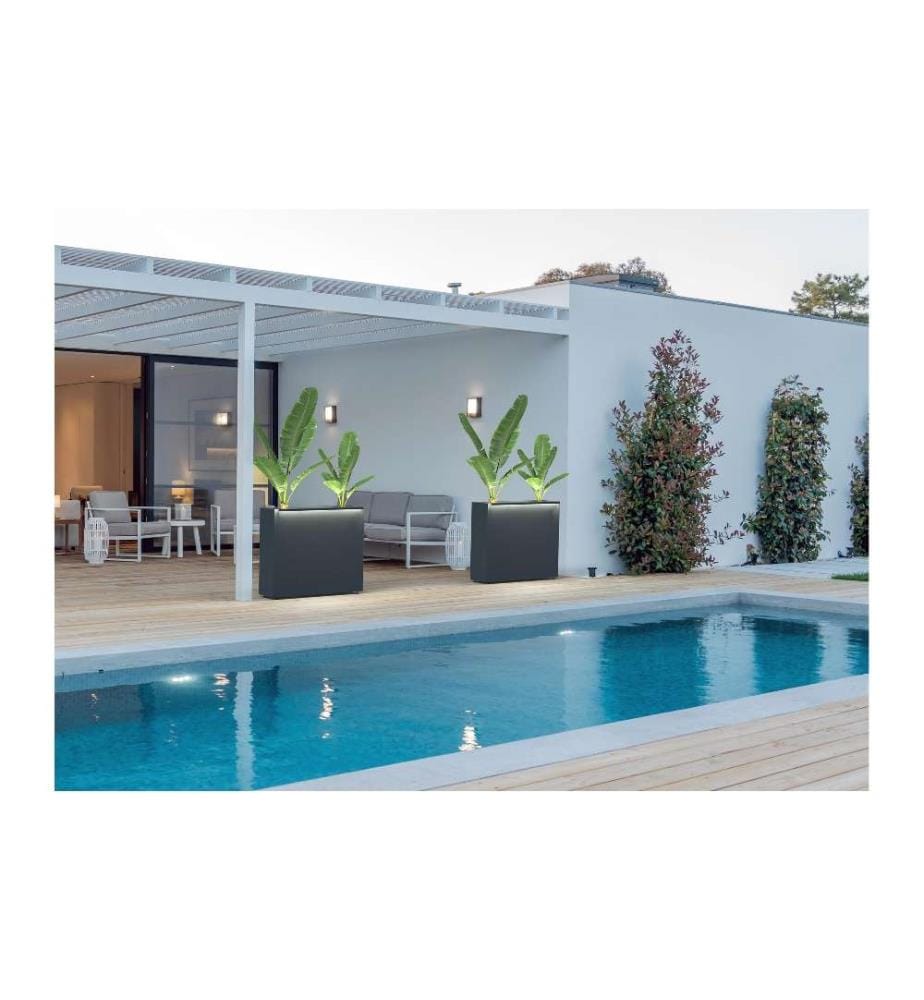 HERSTERA - Pflanzentrog Planter Divider 25, 100x25x80 cm, Anthrazit