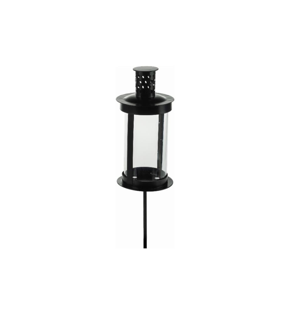 OPIFLOR - Lanterne funéraire à enficher 20 cm, noir