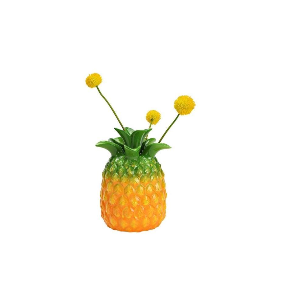 G. Wurm Vase Ananas 21 cm, Jaune/Vert