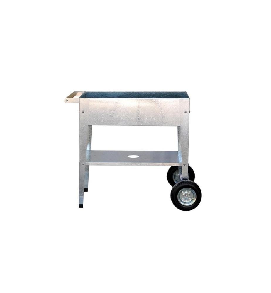HERSTERA - Jardinière surélevée Urban Garden Trolley 75 x 35 x 80cm, galvanisé
