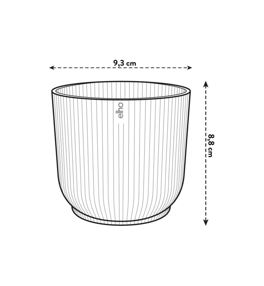 Elho - Blumentopf Vibes Fold mini 0.5 l, Ferngrün