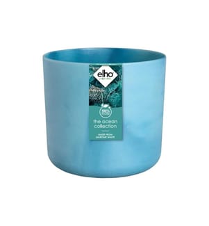 Elho - Pot de fleur The Ocean 1.6 l, bleu atlantique