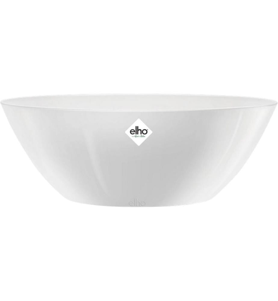 Elho - Blumentopf Brussels Diamond oval 3.8 l, Weiss