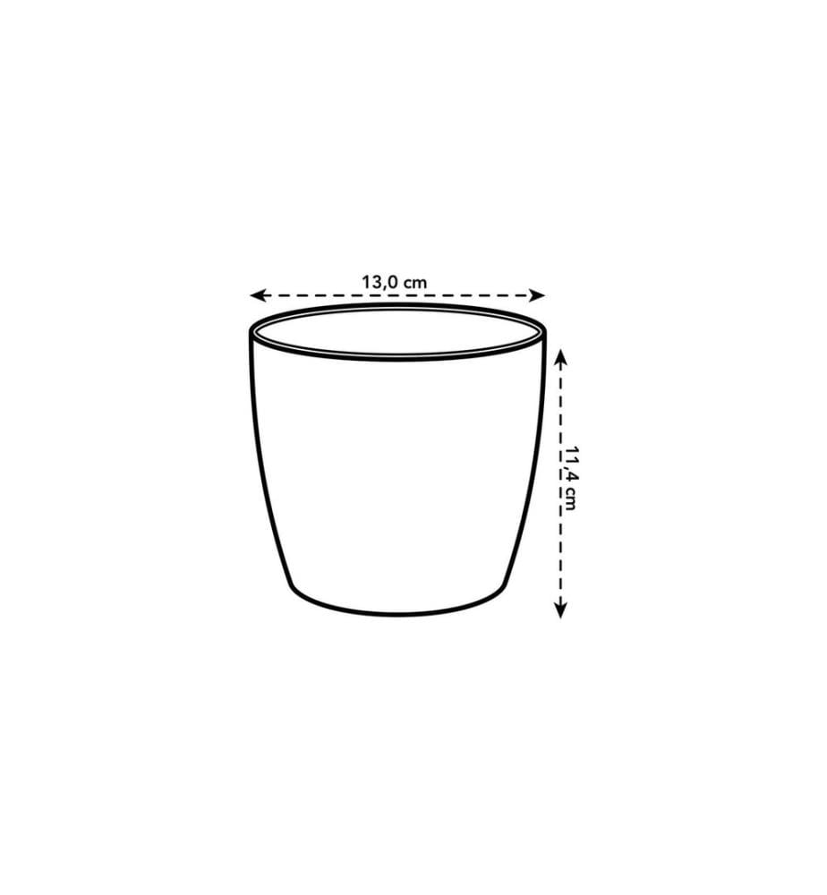 Elho - Blumentopf Brussels mini, rund, 1.2 l, Anthrazit