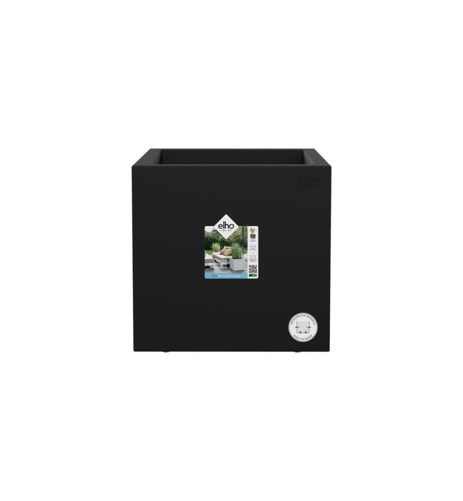 Elho - Blumentopf Next Quadrat 30 cm Schwarz