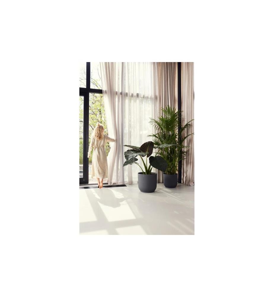 Elho - Blumentopf Vibes Fold Rund 47 cm Schwarz