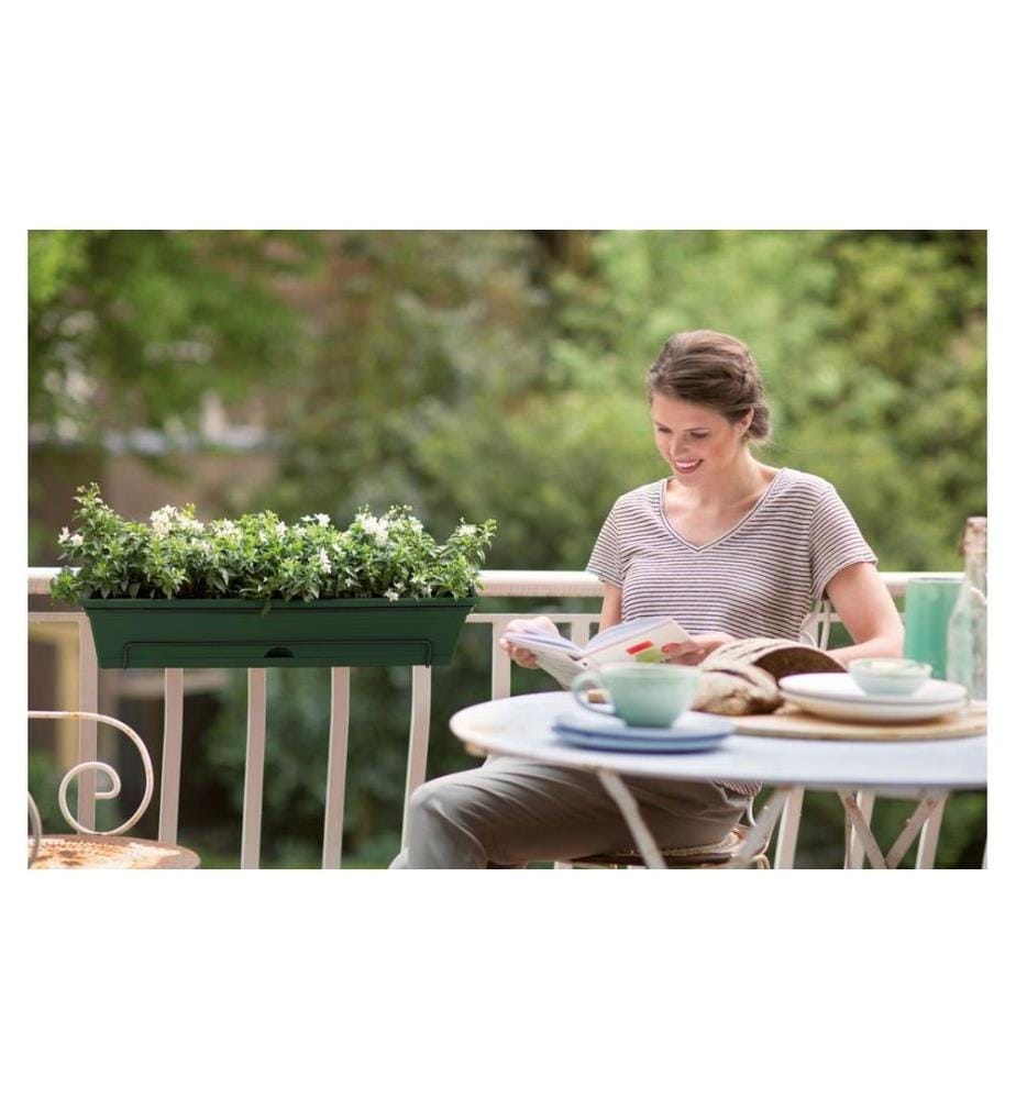 Elho - Blumentopf Green Basics Balkonkasten Allin1 70 cm Grün