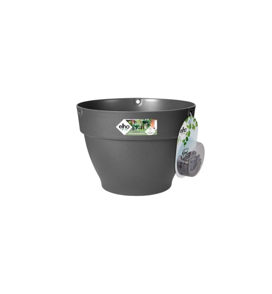 Elho - Pflanzentopf Vibia Campana Hängeampel 26 cm Schwarz
