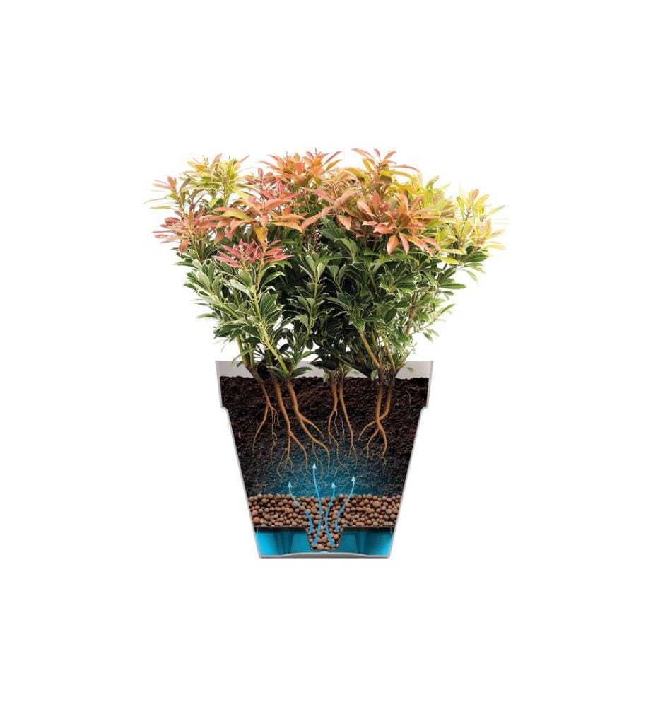 Elho - Pflanzentopf Loft Urban Rund Rollen 40 cm Grün