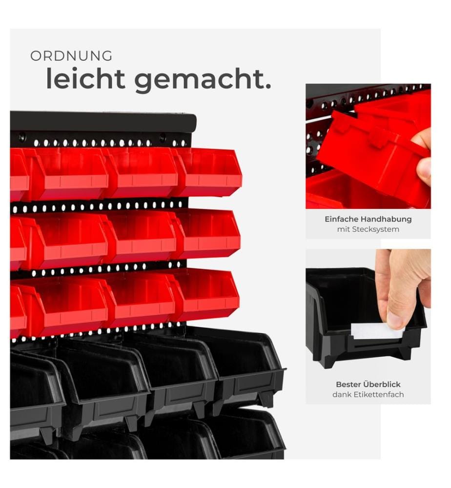 Kleinteilemagazin mit 30 Einschüben - pro Stück