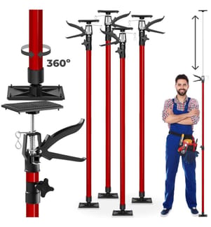 4 Deckenstützen 115 bis max 290 cm - rot