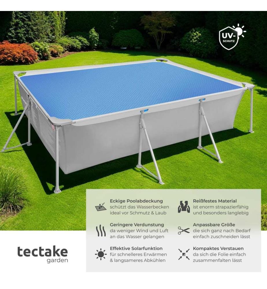Pellicola solare copripiscina rettangolare - 366 x 732 cm