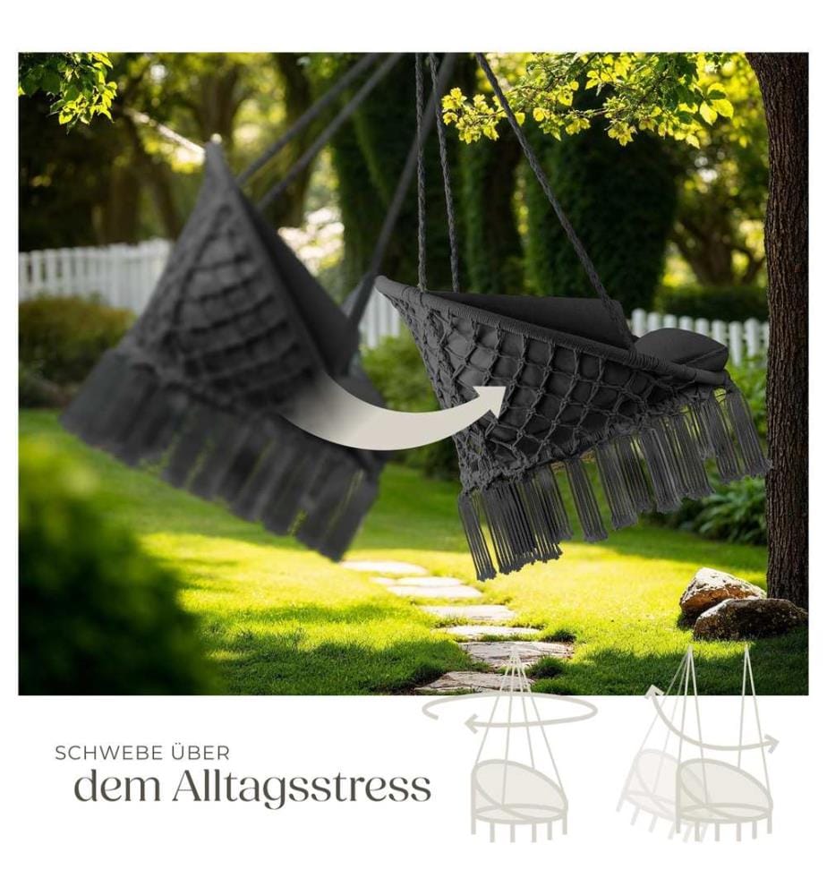 Hängesessel Grazia - schwarz