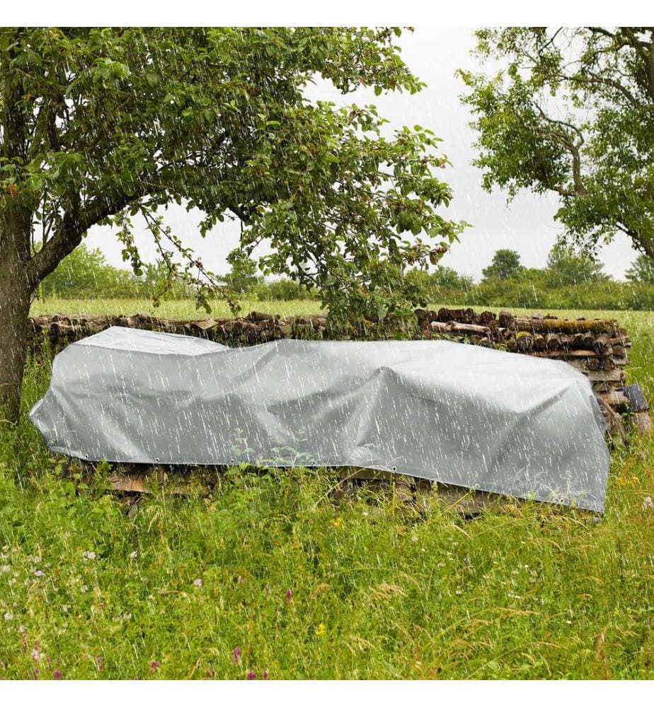 Abdeckplane, wasserdicht grau - 4 x 5 m