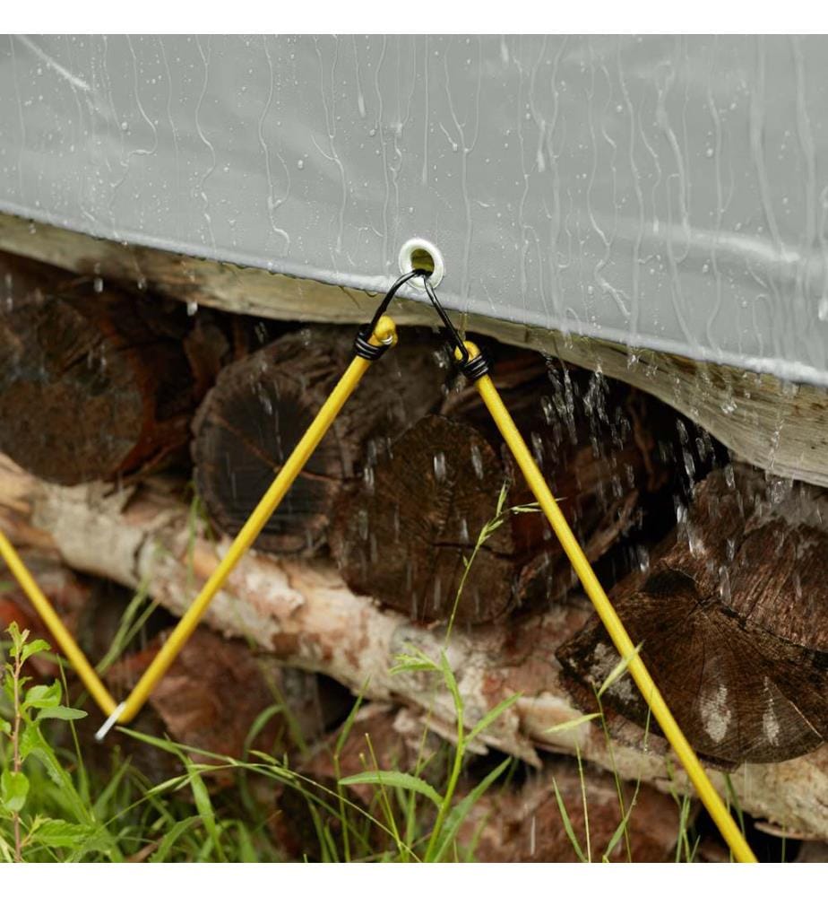 Abdeckplane, wasserdicht grau - 4 x 5 m
