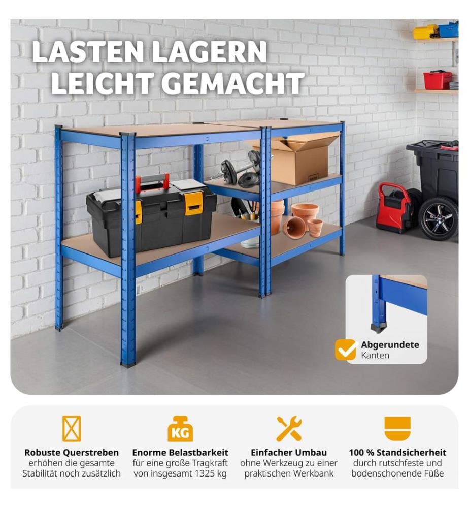 Lagerregal 5 Ebenen - 1325 kg