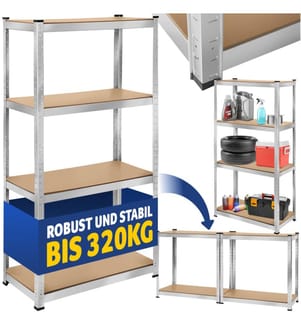 Schwerlastregal - 160 x 80 x 40 cm, 320 kg