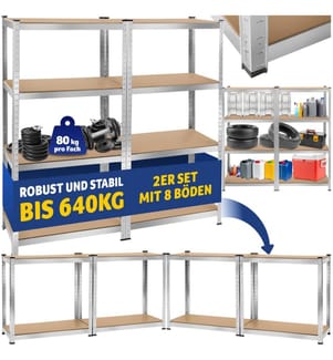 Schwerlastregal - 160 x 160 x 40 cm, 640 kg