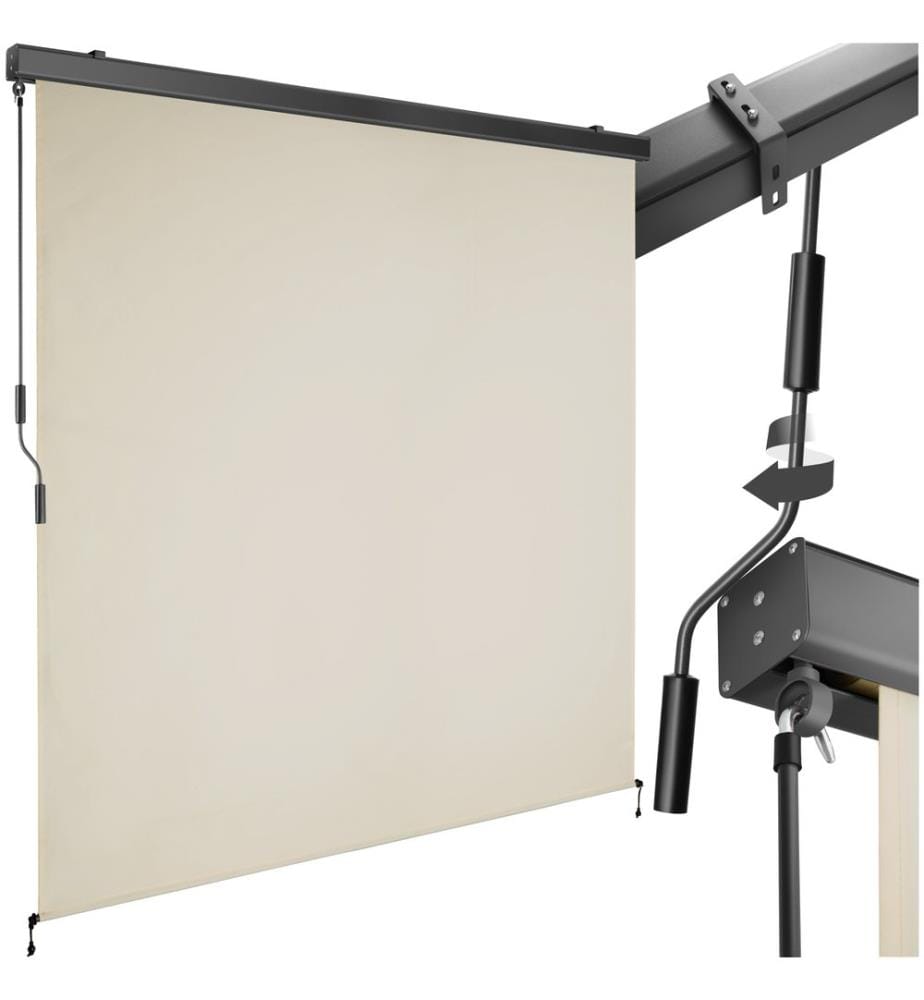 Tenda verticale Eloise con 2 supporti a parete - 180 x 250 cm, beige