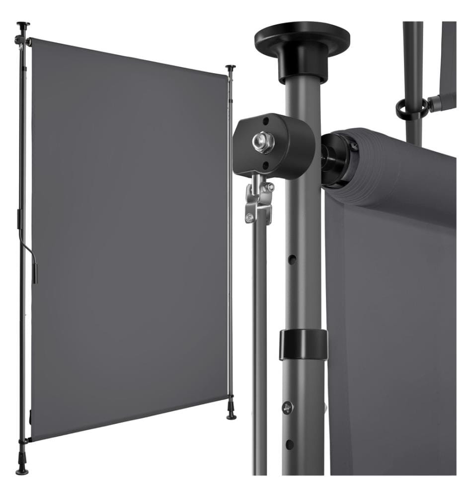 Klemmmarkise Taija mit Handkurbel - 100 x 310 cm, dunkelgrau