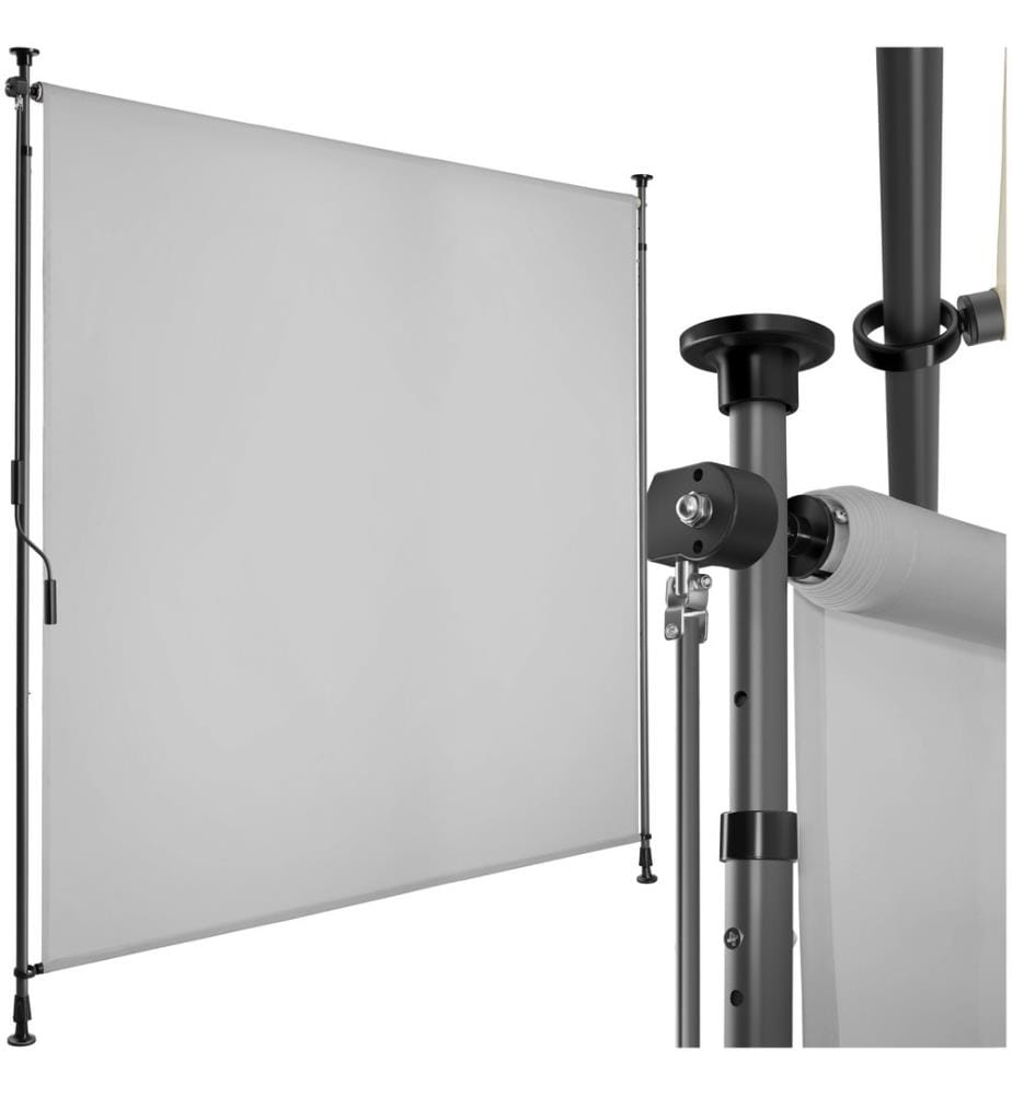Tenda da sole Taija con manovella manuale - 150 x 310 cm, grigio chiaro