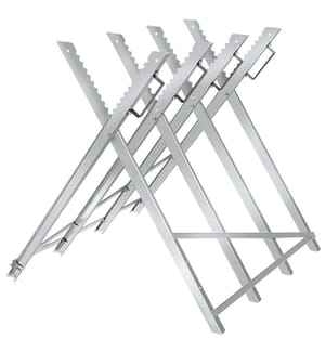 Chevalet de sciage pliant 4 tréteaux - gris