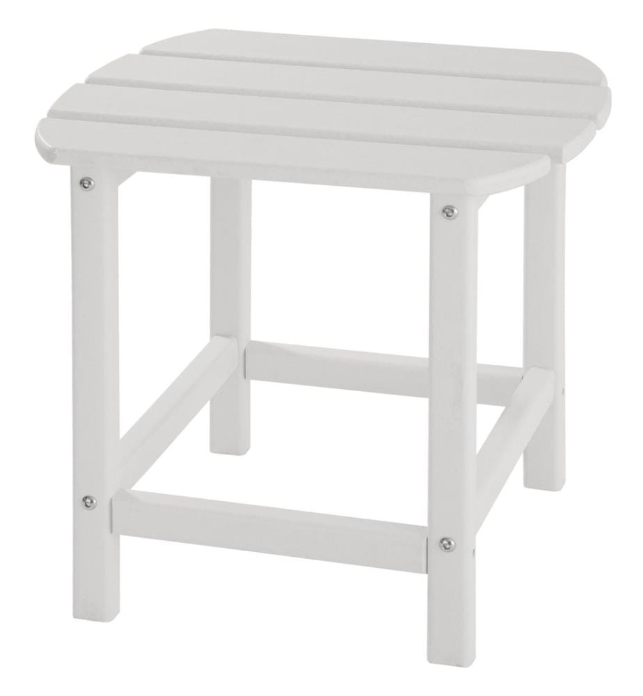 Lot de 2 chaises de jardin JANIS avec table KAMALA - blanc