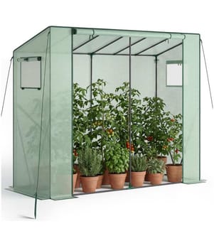 Serre en plastique Anton 200 x 77 x 170 cm, résistante aux intempéries - vert