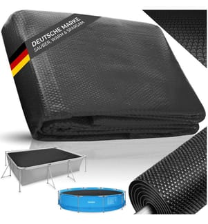 Bâche de piscine rectangulaire - 200 x 300 cm, noir