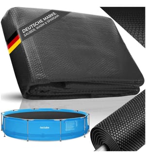 Bâche solaire ronde pour piscine - Ø 381 cm, noir