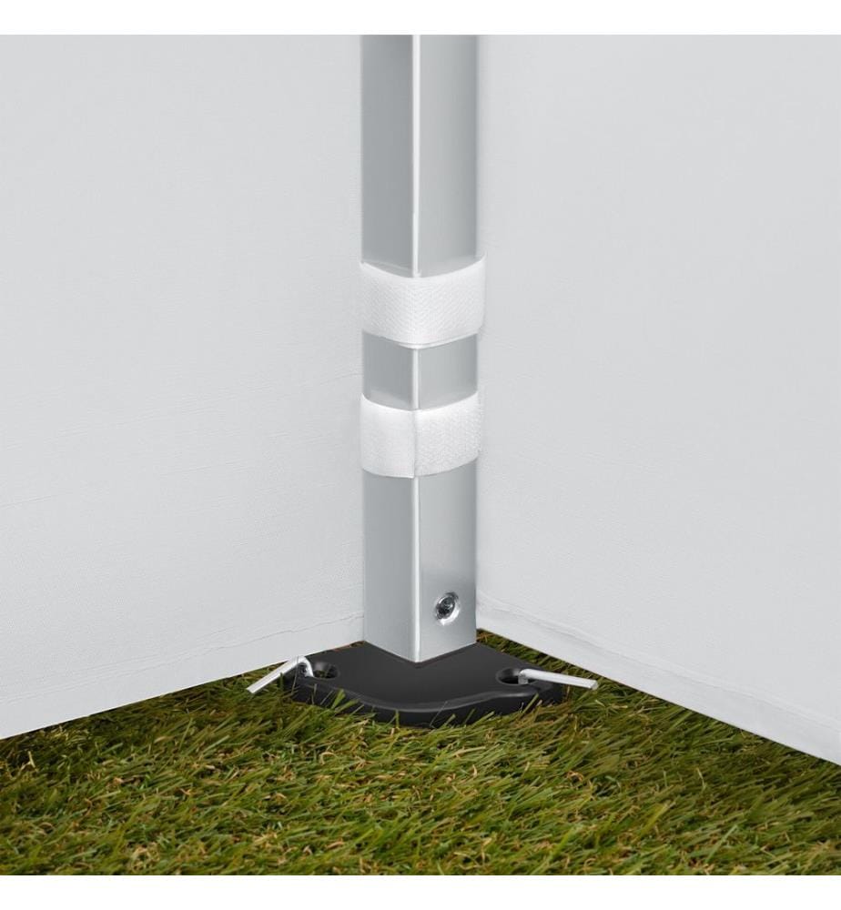 Pavillon pliable Viola 3 x 6 m, aluminium, 6 panneaux latéraux - blanc