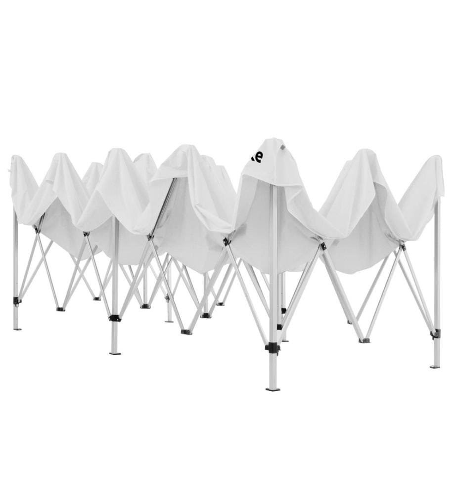 Pavillon pliable Viola 3 x 6 m, aluminium, 6 panneaux latéraux - blanc