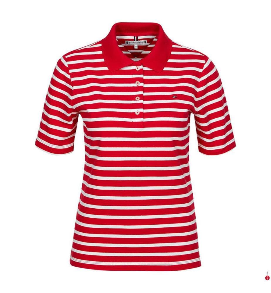 Polo - Rayé Rouge