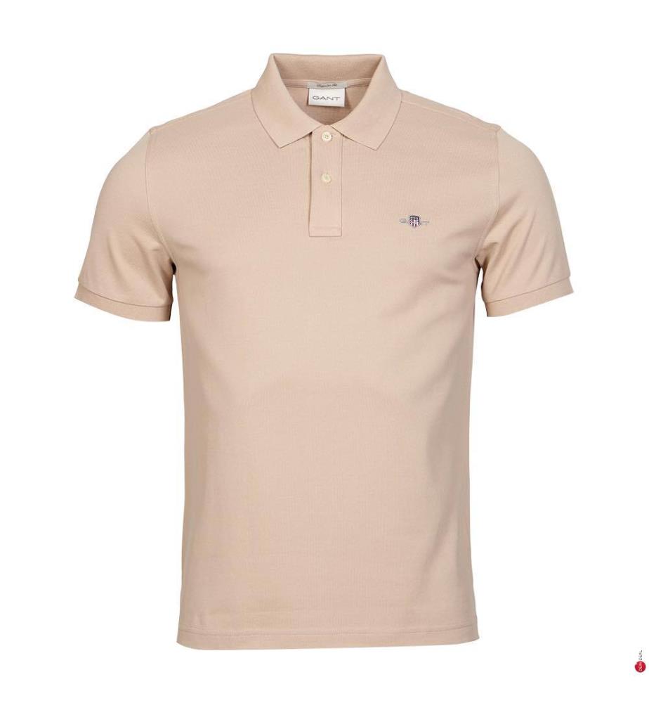 Shield Regular Fit Piqué-Poloshirt - Dry Sand