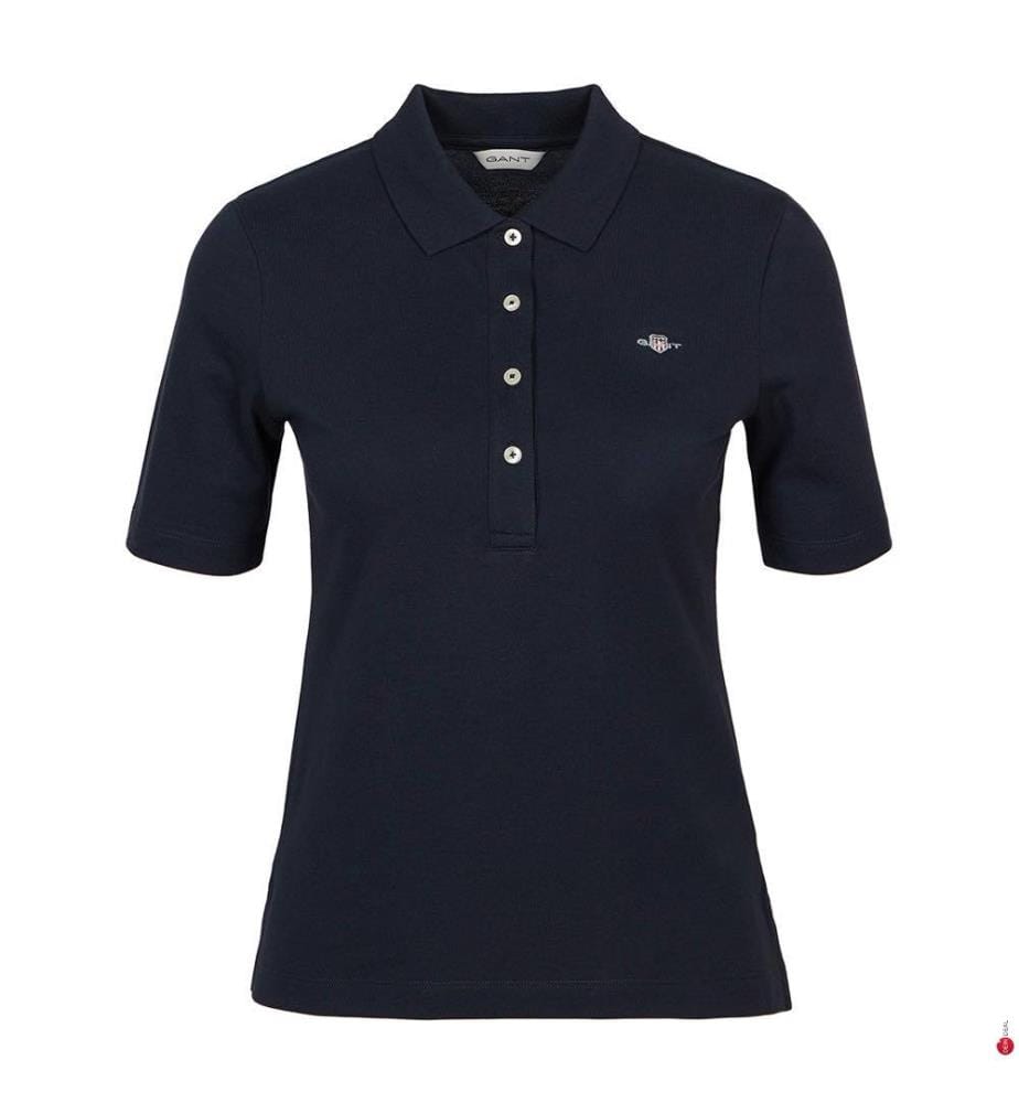 Polo en piqué Slim Shield - Bleu nuit