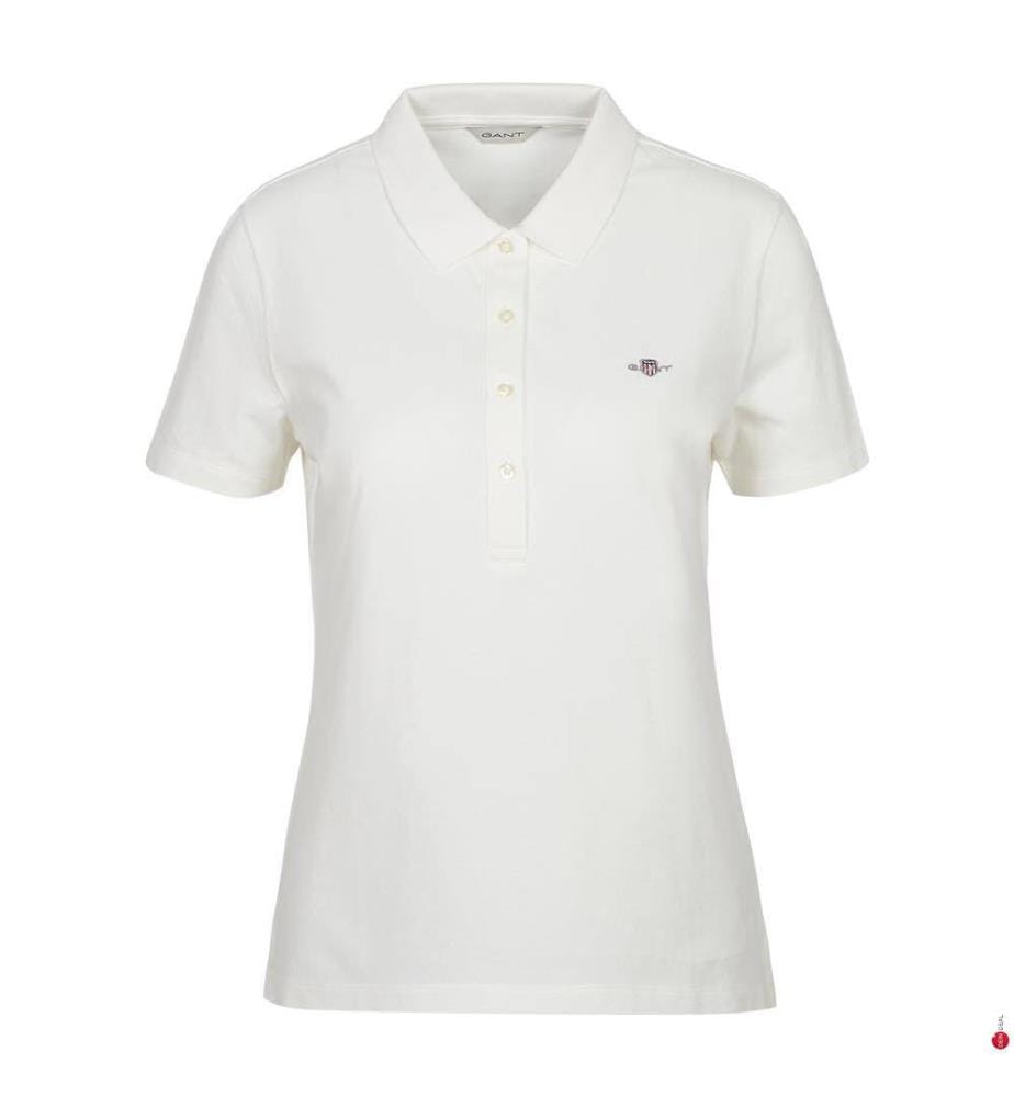 Polo en piqué Slim Shield - Coquille d'oeuf
