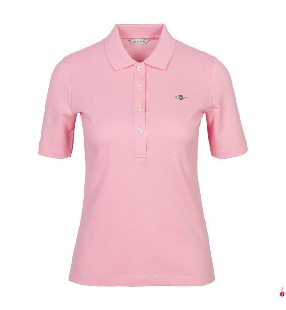 Polo en piqué Slim Shield - Rose géranium