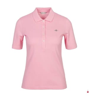 Polo en piqué Slim Shield - Rose géranium