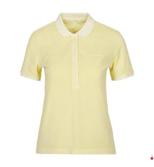 Sunfaded Piqué-Poloshirt - Dusty Light Yellow