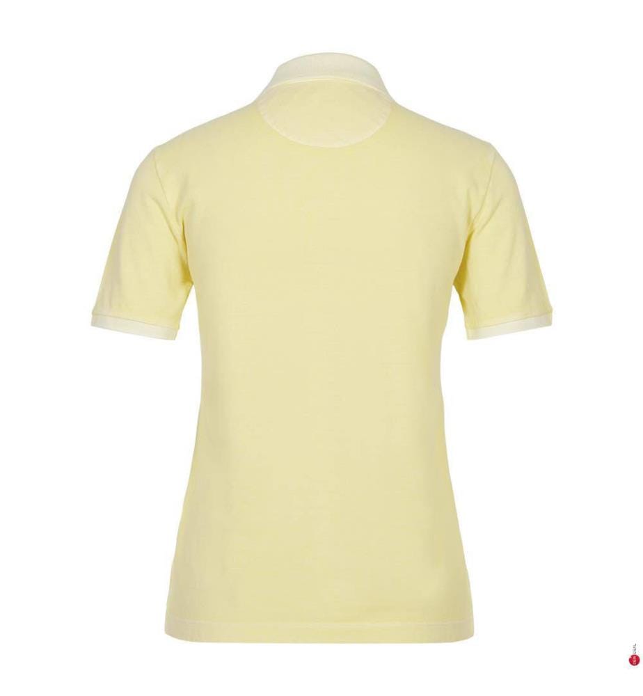 Sunfaded Piqué-Poloshirt - Dusty Light Yellow