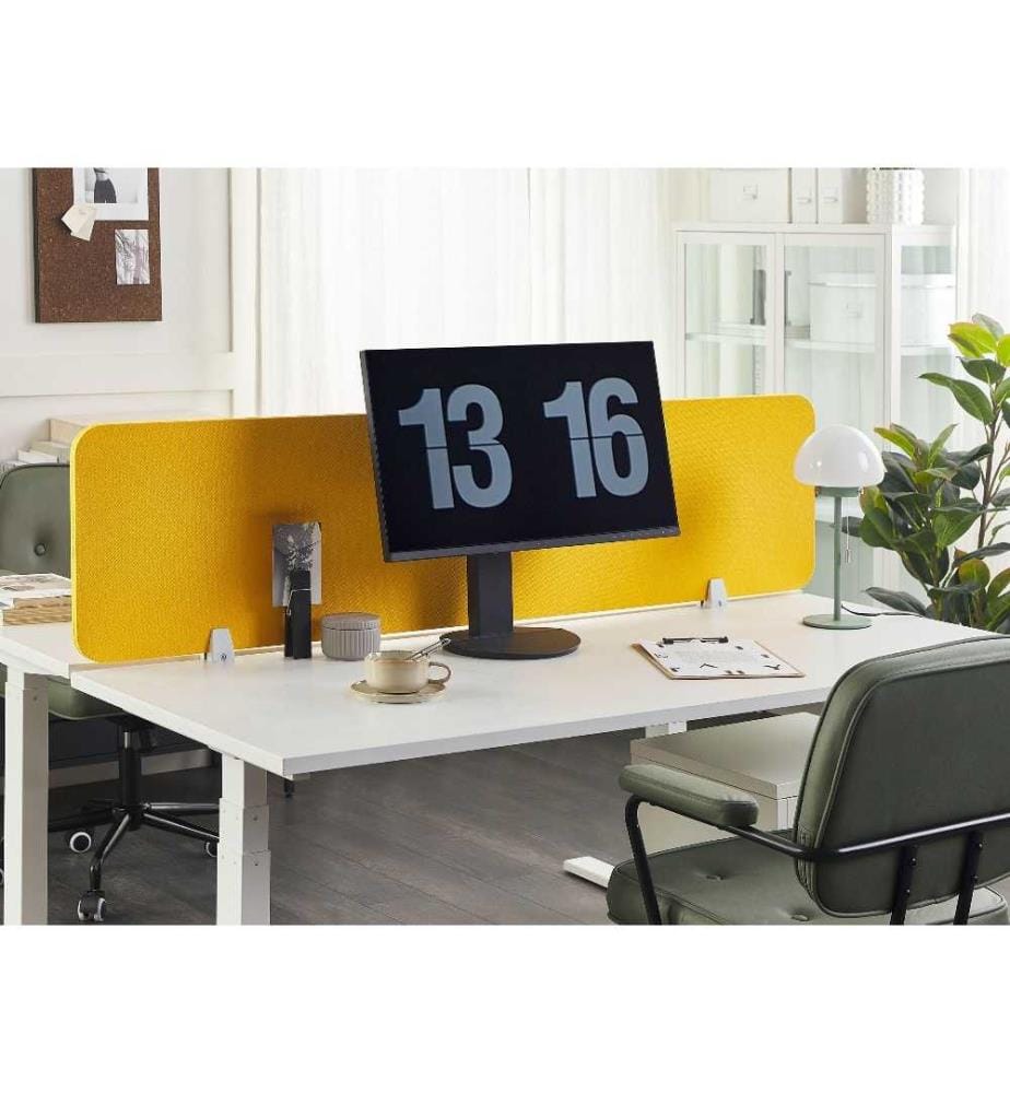 Divisorio da scrivania WALLY 160 x 40 cm Giallo
