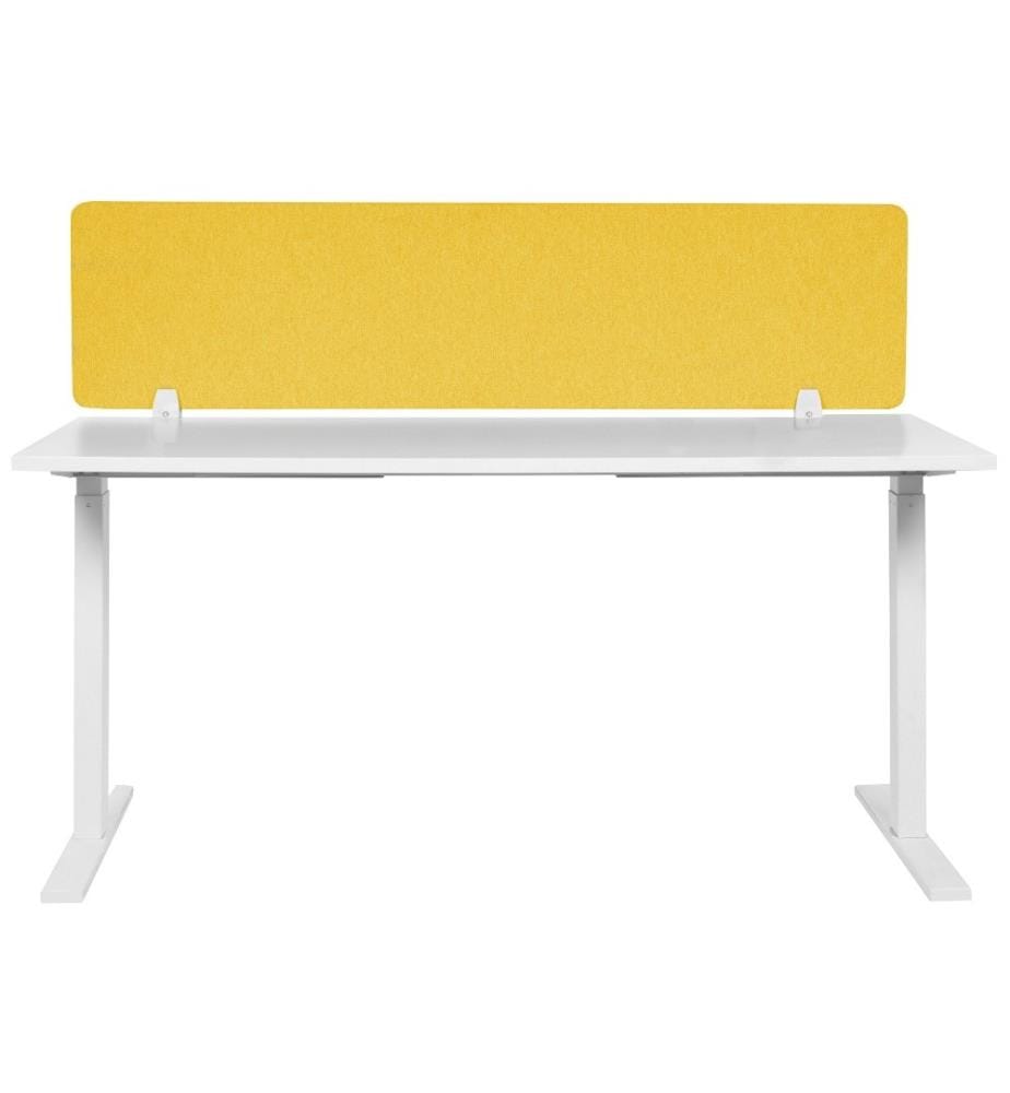 Divisorio da scrivania WALLY 160 x 40 cm Giallo