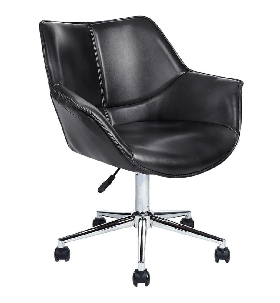 Chaise de bureau NEWDALE Cuir PU Noir