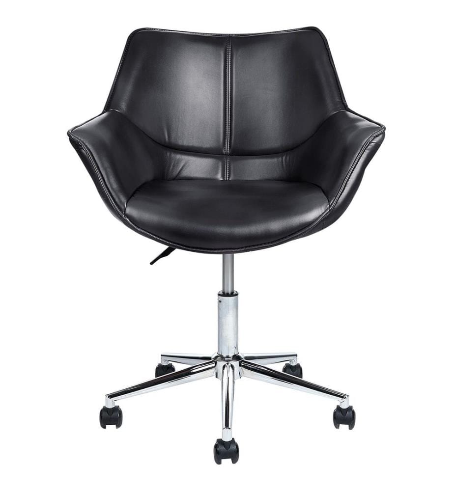 Chaise de bureau NEWDALE Cuir PU Noir