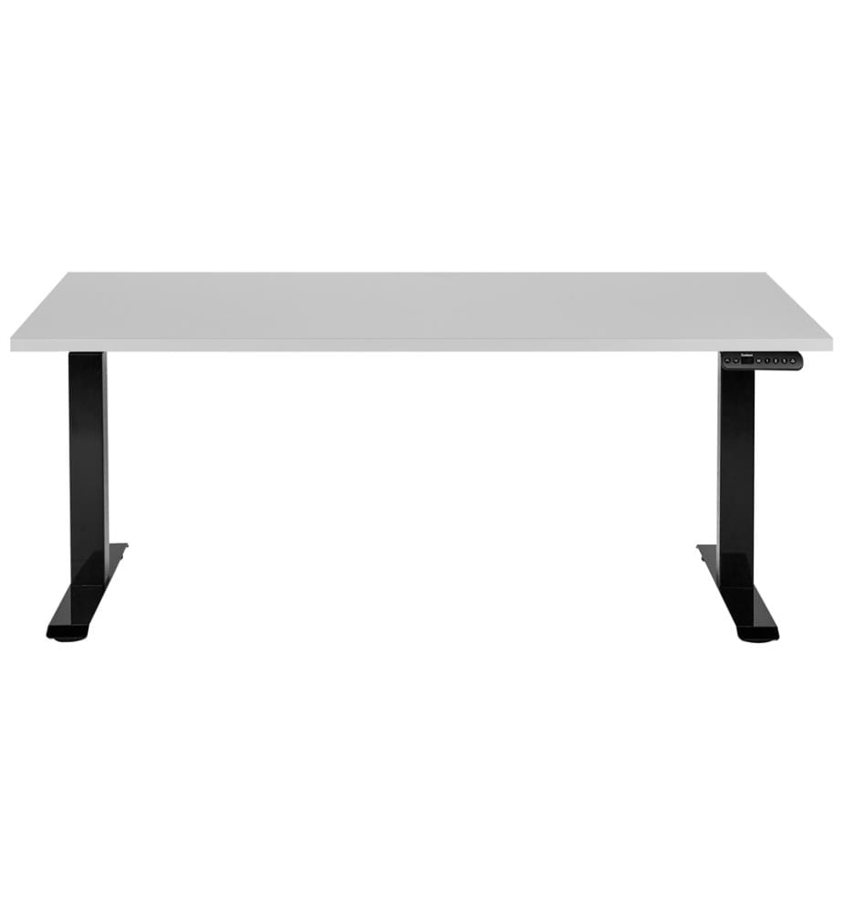 Bureau réglable en hauteur électriquement DESTINES Gris/noir 160 cm 72 cm