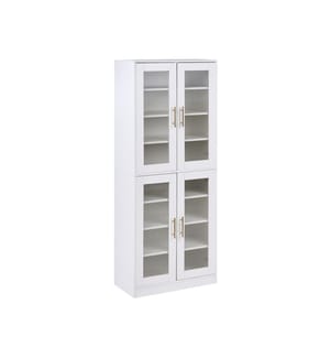 Shoe Storage Cabinet GRIFFITH with LED Lights White