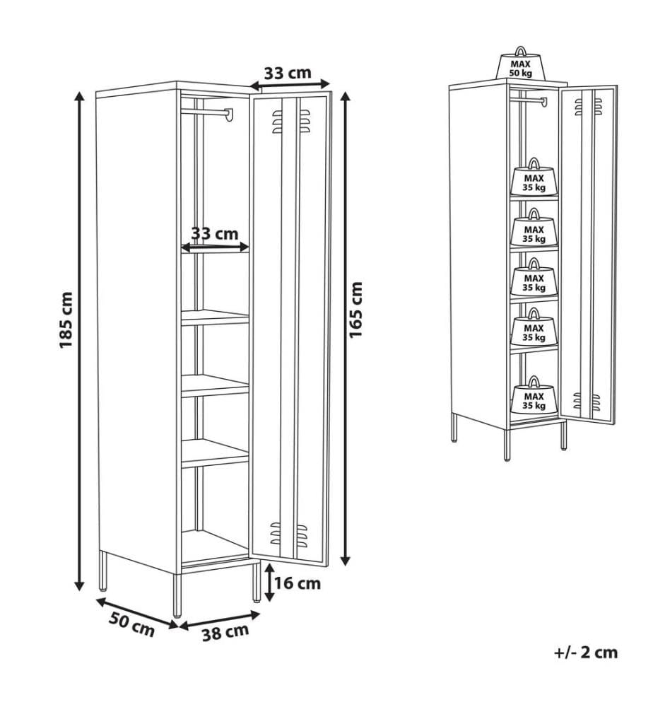 Storage Unit FROME Metal Red
