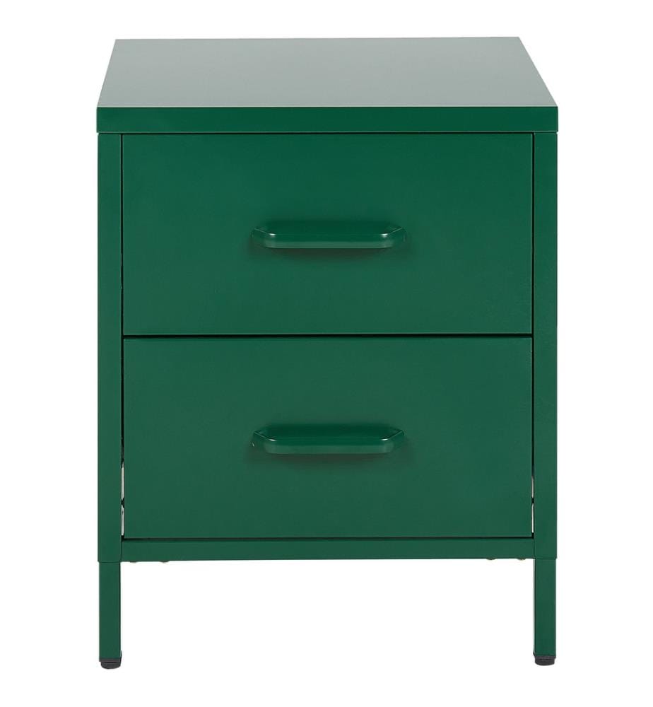 Comodino 2 cassetti MALAVI Metallo Verde