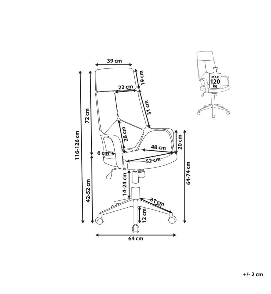 Bürostuhl Rosa und Weiss Höhenverstellbar Drehbar auf Rollen Bequemer Drehstuhl Modernes Design für Büro Home Office
