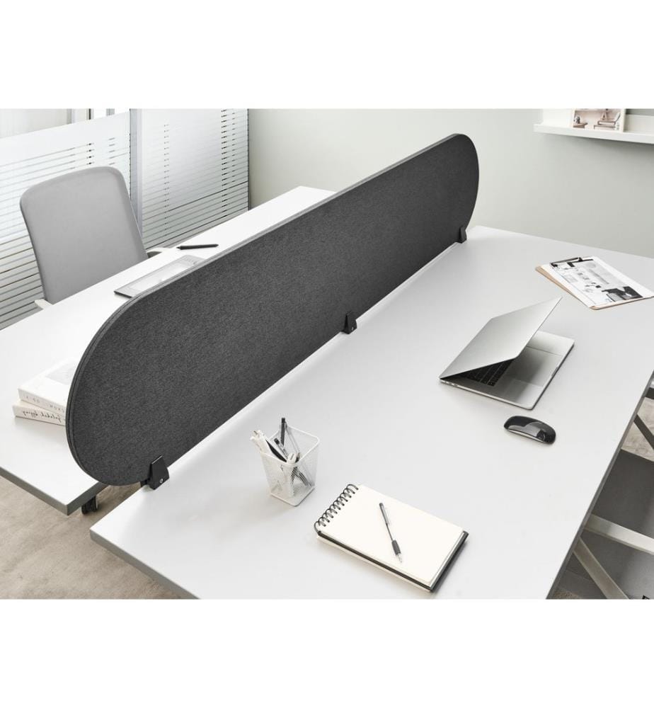 Desk Screen SPARKY 180 x 40 cm Dark Grey
